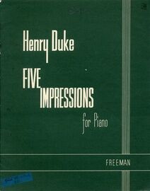 Duke - Five Impressions - For Piano