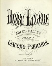 Danse Legere - Air de Ballet pour Piano
