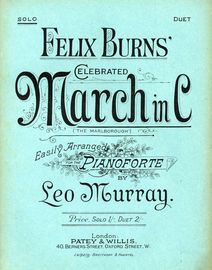 No. 3 from "Wayside Flowers" -  March In C  -  "The Marlborough"  - Easily arranged for piano