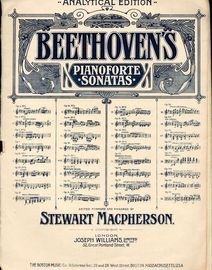 Beethoven Sonata - Op. 26 - No. 12 - Analytical Edition