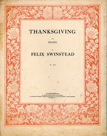 Thanksgiving - For Piano
