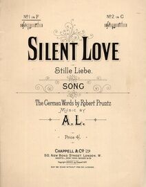 Silent Love (Stille Liebe) - Song - In Key of F major for Lower Voice