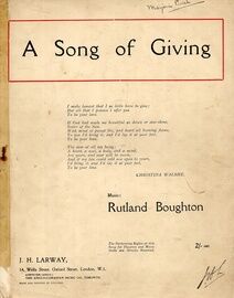 A Song of Giving