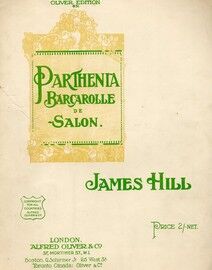 Parthenia - Barcarolle de salon for Pianoforte