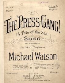 The Press Gang! (A Tale of the Sea) - Song in the Key of G Major - For High Voice