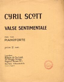 Valse Sentimentale - For the Pianoforte