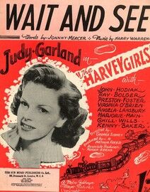 Wait and See - Song from the picture "The Harvey Girls" - Sung by Kenny Baker - Featuring Judy Garland