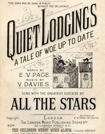 Quiet Lodgings - A Tale of Woe up to Date - New edition with Tonic Sol-Fa - L.M.P.S edition No. 426