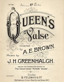 Queen's Valse - Feldmans 6d edition no. 749