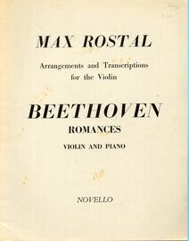 Beethoven - Romances - Arranged for Violin and Piano