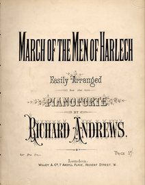 March of The Men of Harlech - Easily arranged for Pianoforte