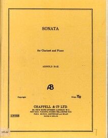 Bax - Sonata - For Clarinet & Piano - Dedicated to Hugh Prew