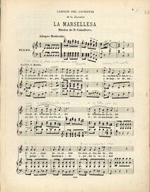 La Marsellesa - Cancion del Sacristan de la Zarzuela - For Voice & Piano