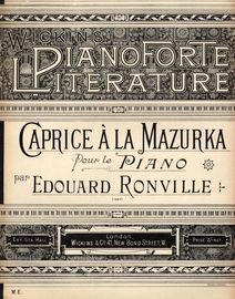 Caprice a la Mazurka pour le Piano - Wickins Pianoforte Literature Series No. 414