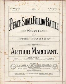 Peace Shall Follow Battle - Song in the key of E Flat Major for Low Voice