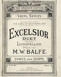 Excelsior - The Hanover Edition Vocal Series - For Soprano and Contralto Voices - Vocal Duet