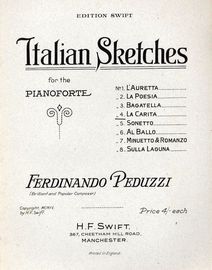 La Carita - No. 4 From  ''Italian Sketches'' - For Pianoforte - Edition Swift
