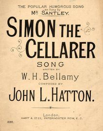 Simon The Cellarer - Song in the key of D Major - Sung by Mr Santley