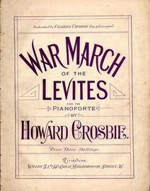 War March of the Levites - For the Pianoforte - Dedicated to Charles Crosbie Esq. of Liverpool