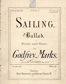 Sailing - Ballad - In the Key of D for High Voice