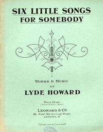 Six Little Songs for Somebody