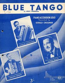Blue Tango - Piano Accordion Solo Transcribed by Gerald Crossman
