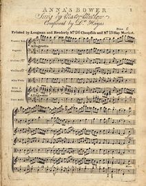 Anna's Bower - Sung by Master Mutlow - For Travers Solo, Fagotti, 2 Violino, Alto Viola, Voce, Cembalo and Tutti Bafsi