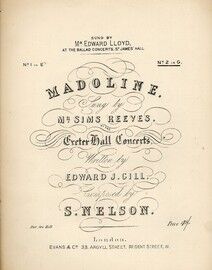 Madoline! or I dream of thee sweet madoline -  Song in the key of G major for Higher Voice