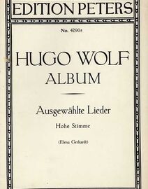 Hugo Wolf Album - Ausgewahlte Lieder - Fur Eine Singstimme und Klavier