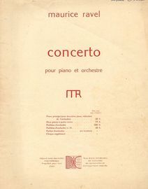 Concerto pour Piano et orchestre - Transcription for 2 Pianos