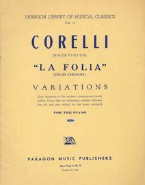 "La Folia" (Folies d'Espagne) Variations for the Piano - Volume 13