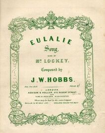 Eulalie - Song - sung by Mr. Lockey