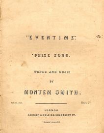 Eventime - Prize Song in the Melodists Society 1854