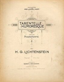 Tarentelle Humoresque. For piano solo