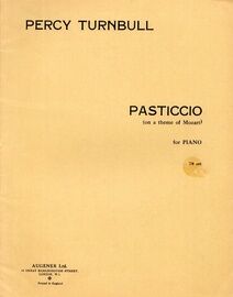 Pastico (On a Theme of Mozart) - For Piano