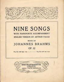 Brahms - Wie Rafft ich Mich auf in der Nacht / I Woke and Arose in the Night - Song for High Voice with Piano accompaniment - Op. 32, No. 1