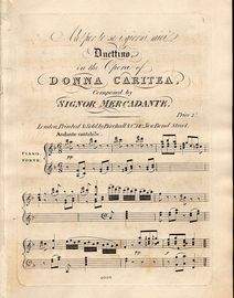 Ah! Per Te Se I Giorni Mici - Duettino - In The Opera Of Donna Caritea