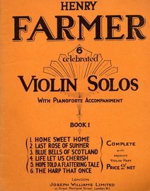 6 Celebrated Violin Solos with Pianoforte accompaniment