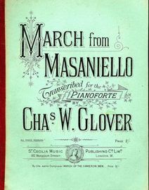 March from Masaniello - Transcribed for the Pianoforte