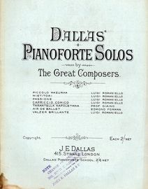 Capriccio Comico - Dallas' Pianoforte Solos by Great Composers Series