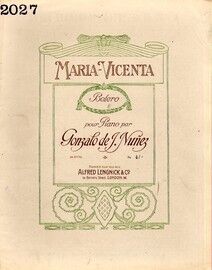 Maria Vicenta - No. 27773 - for Piano