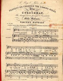 Protect Us THrough The Coming Night (Ti Prego O Padre eterno) - Trio - Inscribed to Miss Matson