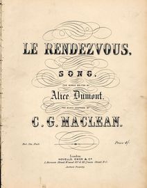 Le Rendezvous - Song with Piano accompaniment