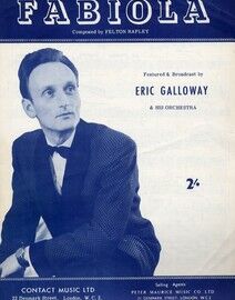 Fabiola - Piano Solo featured and broadcast by Eric Galloway & his Orchestra