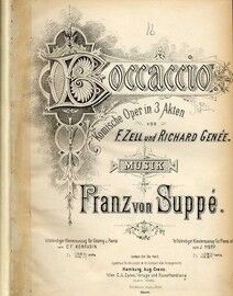 Boccaccio - Comic Opera in 3 Acts - Vocal Score