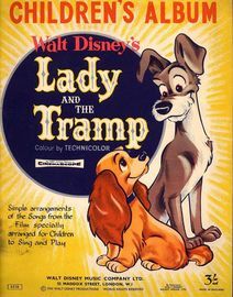 Walt Disneys Lady and the Tramp - Childrens Album, specially arranged for children to sing & play, with pictures from the film