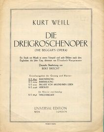 Kanonensong - Song in German - From "Die Dreigroschenoper" ( The beggar's Opera) - Universal  Edition No. 8847