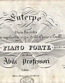 A Piano reduction of the Quintetto "Di grave accusa il pesso" from Bellini's opera "Beatrice di Tenda" - For Piano Duet