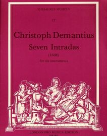 Christoph Demantius - Seven Intradas (1608) - For Six Instruments - London Pro Musica Edition LPM TM17