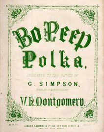 Bo Peep - Polka - Dedicated to the pupils of G Simpson (Hanley Staffordshire)